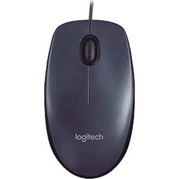MOUSE LOGITECH M90 USB Cablato, 1000 DPI, Mouse Ambidestro, Compatibile con PC/Mac/Laptop, Grigio